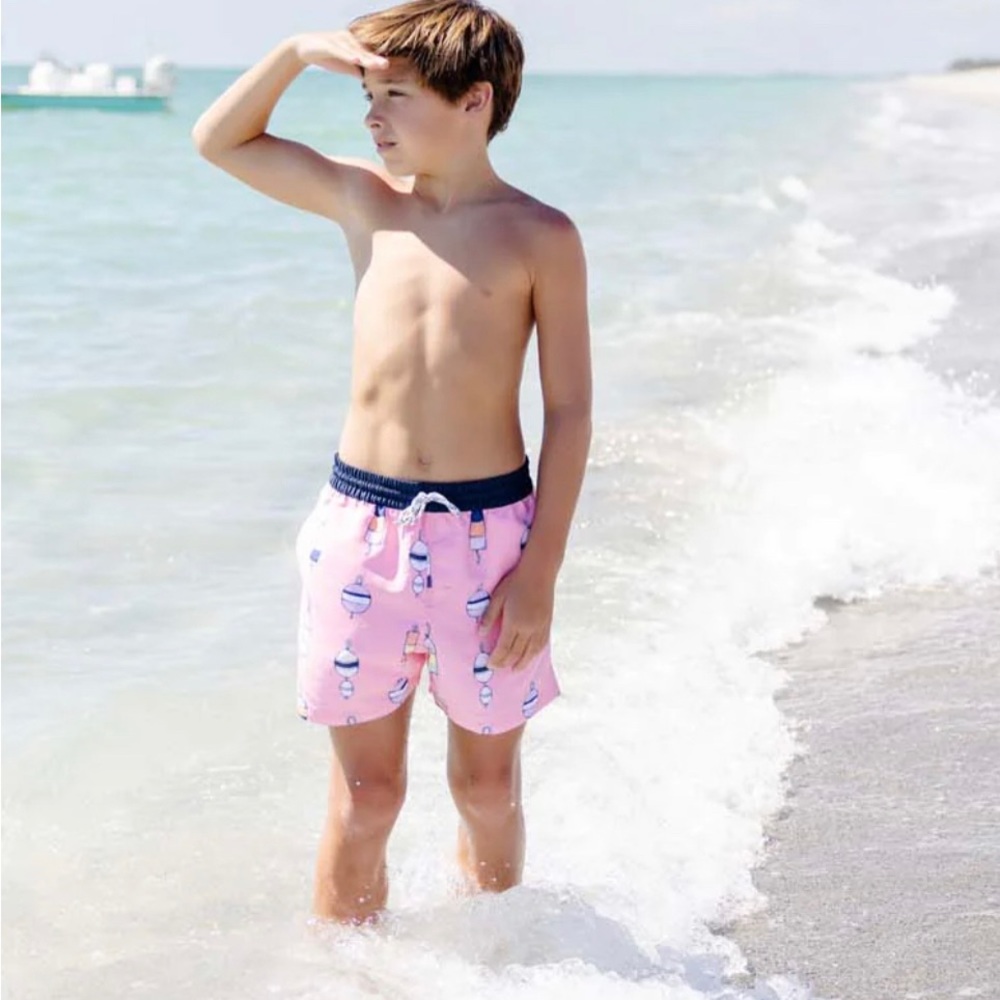 The Beaufort Bonnet Company Tortola Swim Trunks in Winding Bay Buoy NWT